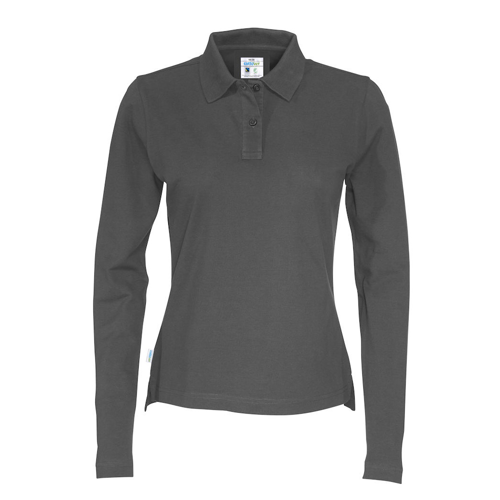 Ladies' polo shirt long sleeves - Image 18